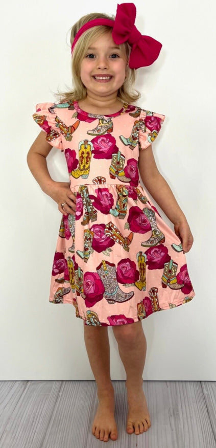 Boots & Roses Dress