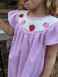 Smocked Strawberry Dress